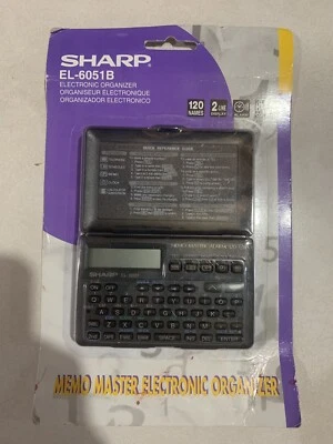 Sharp Memo Master EL-6051B Organizador Electrónico PDA De Colección Nuevo 6 Funciones Foto 1 de 2