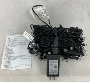 Blue Led Christmas String Lights 66Ft 200 Lights Indoor Outdoor Plug in Fairy - Picture 1 of 5