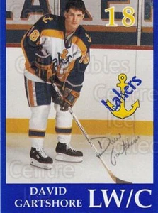 1991-92 Lake Superior State Lakers #16 David Gartshore - Picture 1 of 1