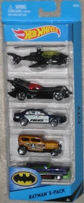 Hot Wheels 2015 Batman 5 Pack NEW Sealed Free Ship ! Batcopter BATMOBILE So Fine - Image 1 of 4