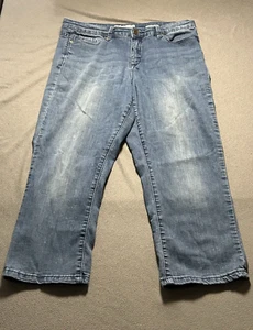 Anne Klein schmale blaue Damenjeans Capri Größe 10 (33 x 22,5) - Bild 1 von 13