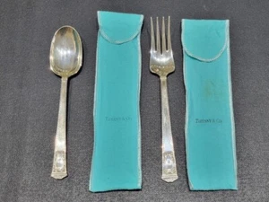 Provence By Tiffany and Co Sterling Silver Salad Serving Fork & Spoon - Picture 1 of 5