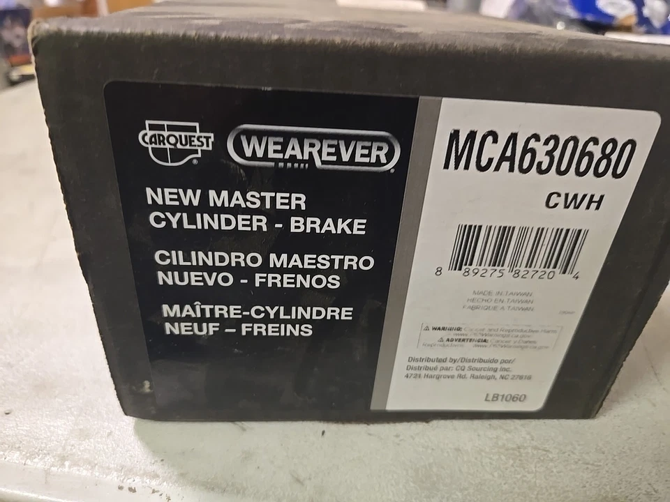 Brake Master Cylinder MCA 630680 fits 07-09 Kia Sorento - Imagem 1 de 1