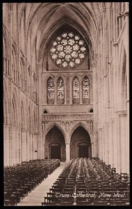 Truro Cathedral Nave West Cornwall Frith Postcard - Picture 1 of 2