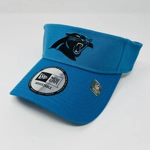 New Era Adjustable NFL Carolina Panthers On Field Visor Hat Cap NFC Blue Alt5 - Picture 1 of 6