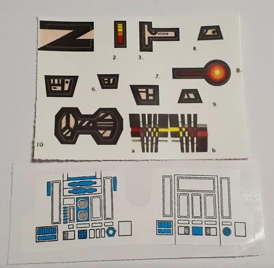 Vintage Star Wars Replacement Turret Probot Playset Toy Stickers - Machine Cut - Image 1 of 3
