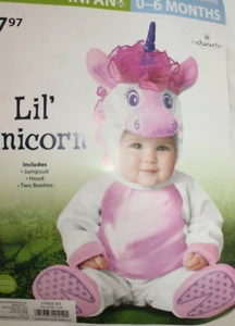 LIL' UNICORN INFANT HALLOWEEN COSTUME JUMPER SIZE 0-6 MONTHS GIRLS - Picture 1 of 4