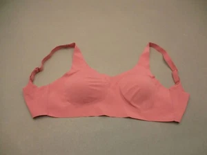 BALI Size M Womens Orange Lined Wireless Wide Band Back Closure Bralette Bra 8T - Picture 1 of 10