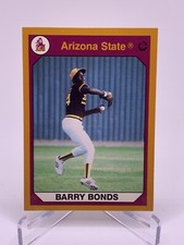 1990 Collegiate Collection BARRY BONDS Arizona State ASU Baseball Card #7 NM-MT+
