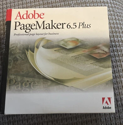 Adobe PageMaker 6.5 Plus para Mac - Versión completa con números de serie 2 discos Foto 1 de 4