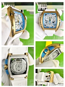 Invicta S1 Rally Swiss Quartz Chrono Men Watch 45185 SS Case Silicone Strap WR - Picture 1 of 16