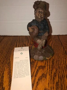 Figurina gnomo DUNCAN 1989 firmata Tom Clark con carta storia - 6 1/2" alta - Foto 1 di 10