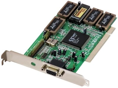 Graphic Card S3 Trio64v +2MB Edoram 35-8237-21 PCI VGA 64-BIT D-Sub - Image 1 of 2