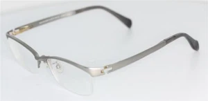 J!NS MMN-14A-487B Brille Silber matt/Gold glasses lunettes FASSUNG JINS - Bild 1 von 6