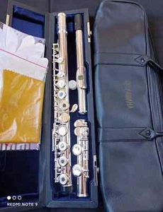 Flute Musical Instruments YFL-311SL Model Silver 16 Hole closed holes with Case - Picture 1 of 5