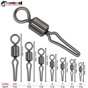 Drop Shot Wirbel Klemmwirbel Schnelleinhänger für Montagen und Bleigußform Black - Bild 1 von 1