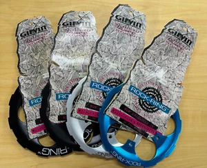 NOS Vintage Girvin Rock Ring Black/Silver/Turquoise 46T/48T - Picture 1 of 23