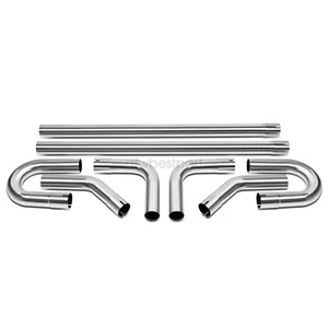 2.5" inch Custom Exhaust Tubing Mandrel U Bend Straight Pipe Kit T304 Stainless - Picture 1 of 7