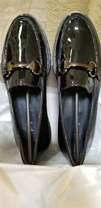 $395 Paul Green Nandi Black Patent leather Loafers 5.5 6 6.5  9.5 Edgy Gorgeous! - Picture 1 of 9