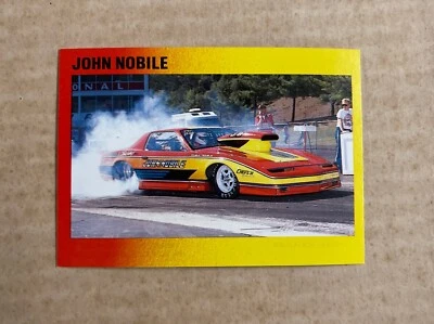 Rare! 1990 Checkered Flag IHRA Printer Test Card John Nobile - Image 1 of 2
