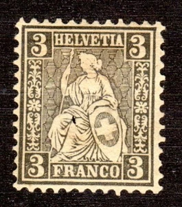 1862-64 Switzerland SC# 42 - Helvetia - M-H - Picture 1 of 2
