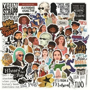 50Pcs Pack Luggage Laptop Decal Hamilton The Musical Graffiti Waterproof Sticke - Picture 1 of 8