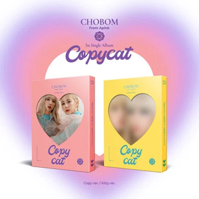 CHOBOM APINK 1st Single Album [Copycat] Random Ver CD+Book+Card+F.Poster+Sticker Foto 1 de 4