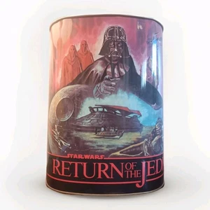 Star Wars Return of the Jedi Metal Trash Can Cheinco 1983 - 13" X 9.5"  - Picture 1 of 24