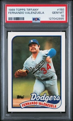 1989 TOPPS TIFFANY #150 FERNANDO VALENZUELA PSA 10 - Image 1 of 2