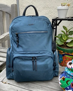 TUMI Voyageur Caren Essential Laptop Backpack Travel Bag Glacier Blue - Picture 1 of 10