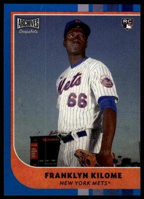 2021 Topps Archives Snapshots Franklyn Kilome #17 Blue Border 46/50 - Image 1 of 2