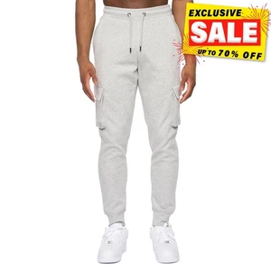 Kings Will Dream Crosby 2.0 Mens Cargo Joggers Casual Loungewear Pants Grey Marl - Picture 1 of 5