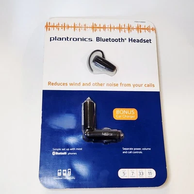 Plantronics Explorer 242C Bluetooth Earpiece with Car Charger NEW SEALED Bundle - Image 1 of 4