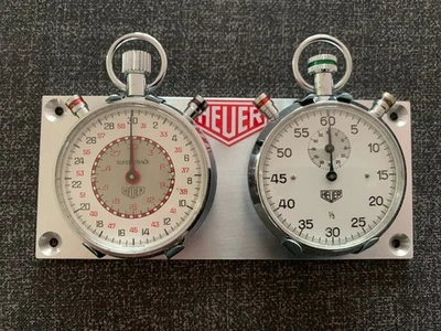 Heuer Supertrack Cronometro Meccanico Cruscotto Rally Timer revisionato - Immagine 1 di 4
