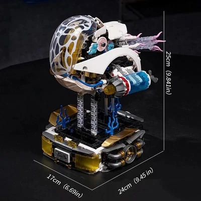 MOC Mechanical Nautilus Model Building Blocks Sea Animal 1190 pcs Christmas gift - Image 1 of 4