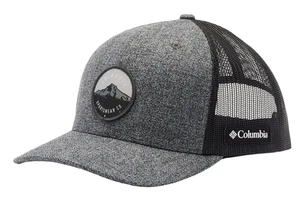NWT Columbia Unisex Mesh Snap Back Hat Cap BLACK/GRAY TRUCKER Mountain Ridge - Picture 1 of 3