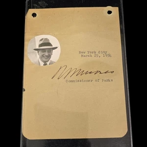 Robert Moses Architekt signierte Karte - Bild 1 von 10