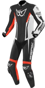 Men's Motorcycle Racing Suit 1 Piece Leather Track Biker MotoGP Style CE Armor - Picture 1 of 6