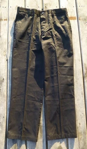 Mens Dockers D2 Straight Fit Pleated Dark Brown Chino Pants 34 x 30 - Picture 1 of 11