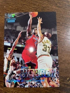 1997-98 Fleer Traditions Tiffany Chris Webber Washington Bullets Rare - Bild 1 von 4