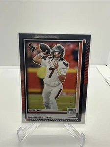 2025 Donruss /199 Silver Press Proof CJ Stroud Houston Texans - Picture 1 of 2