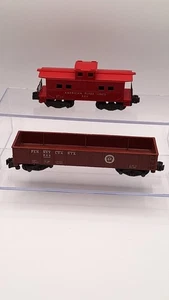 Vintaga American Flyer Lines 806 Red Caboose Spur S, Gondola 805 Pennsylvania  - Bild 1 von 6