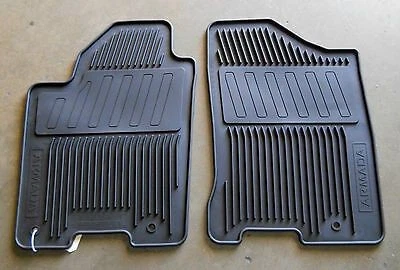 OEM NEW Front All Weather / Season Floor Mats Black 2008-2015 Nissan Armada - Image 1 of 2