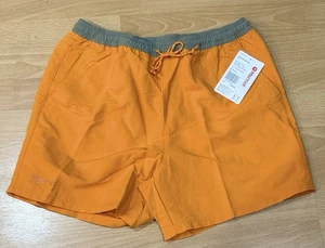 Pantaloncini Marmot Juniper Springs Uomo Piccoli Arancione Pepe 5 Pollici Outdoor Nuoto Nuovi - Foto 1 di 5