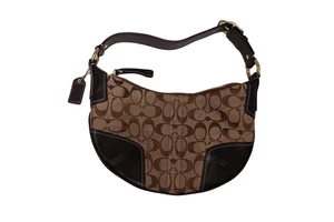 Y2K Coach #11371 Mini Hobo Schultertasche Signature Logo Canvas Handtasche - Bild 1 von 7