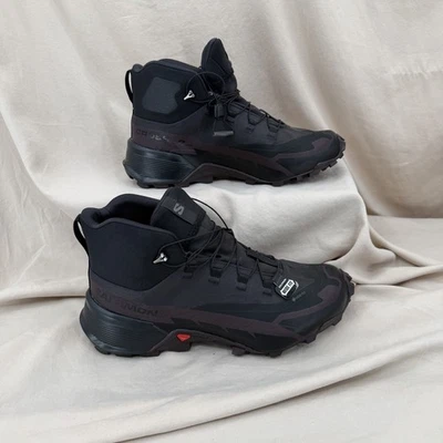 Salomon Cross Hike 2 Mid Gore-Tex Womens 10.5 Wide Black Chocolate Plum - Image 1 of 4