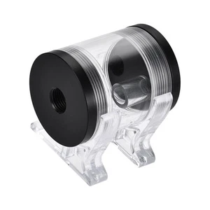 Water Cooling Tank 50mm x 60mm Acrylic and Acetal 1 In 2 Out for PC CPU Cooled - Afbeelding 1 van 6