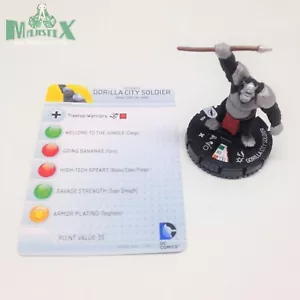 Heroclix The Flash Set Gorilla City Soldier #008 ¡Figura común con tarjeta! - Imagen 1 de 1