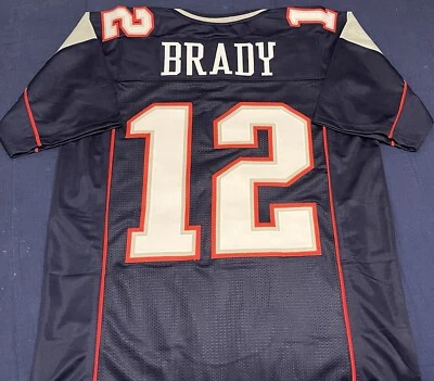 Tom Brady New England Navy Blue Football Jersey Mens Size 2XL Stitched - Image 1 of 2