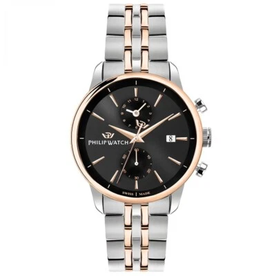 Reloj Philip Hombre Aniversario Cronógrafo Detalles Acero PVD Oro Rosa Foto 1 de 4